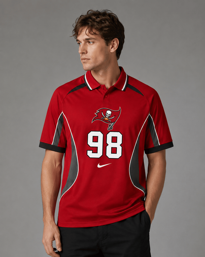 TBB Premium NFL Custom Number Sports Style Polo Shirt