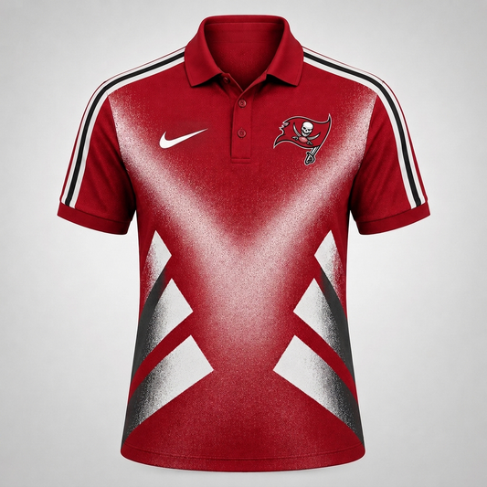 TBB x Premium NFL Sports Fan Geometric Pattern Polo Shirt