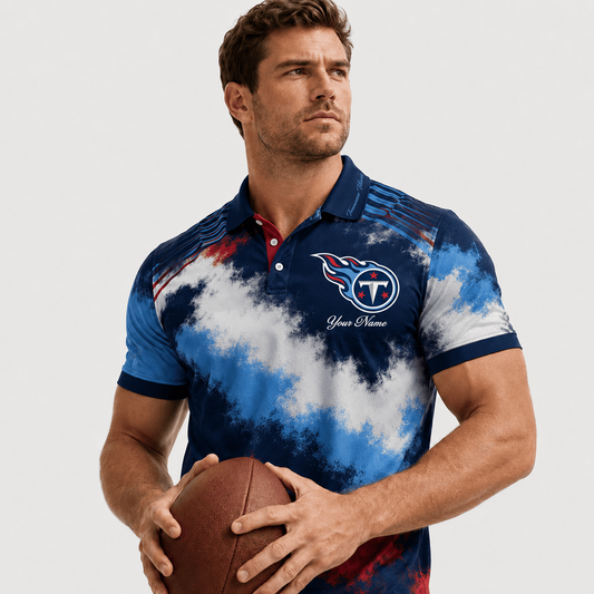 TEN X Premium NFL Premium Personalized Helmet Polo Shirt