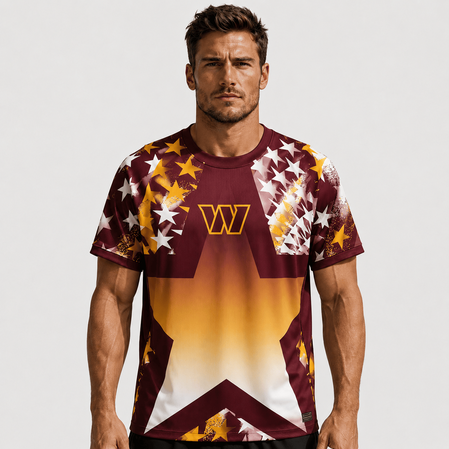 WAS X Premium NFL Premium Patriotic Football Star