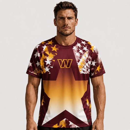 WAS X Premium NFL Premium Patriotic Football Star