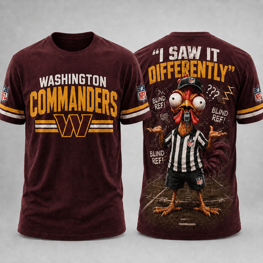 WAS x NFL Premium Funny Blind Referee Mocking 3D Shirt Football Game Day Enthusiasts