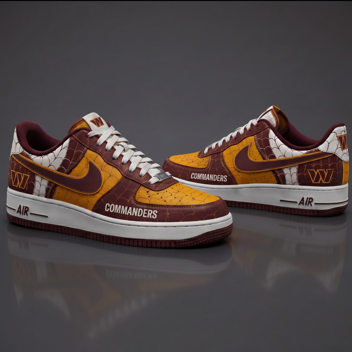 WC NFL x Spider Premium AF1 Sneakers Limited Edition Gift for Football Fans