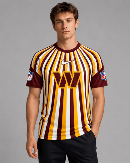 WC Premium NFL Men’s Athletic Vertical Stripe T-Shirt