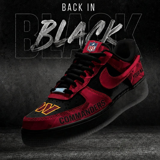 WC x NFL Back In Black V2 AF1 Sneakers  270626