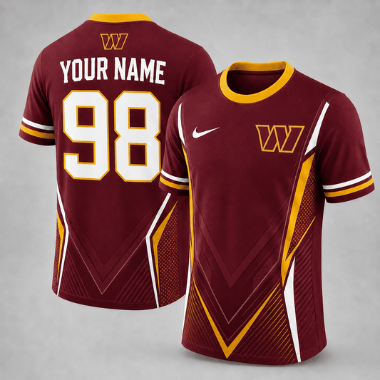 WC x NFL Custom Name Number Personalized Athletic T-Shirt