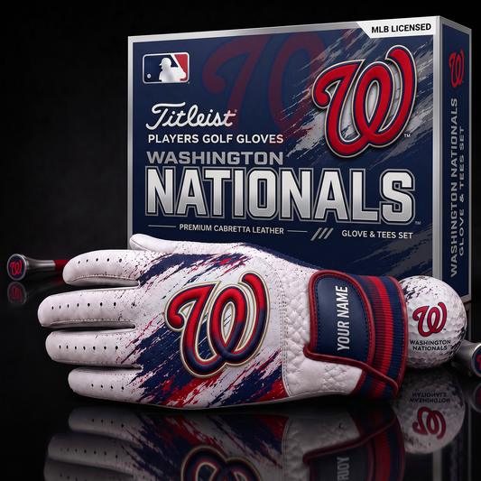 WN_MLB LUXURY PERSONALIZED GOLF GLOVE SET LIMITED EDTION