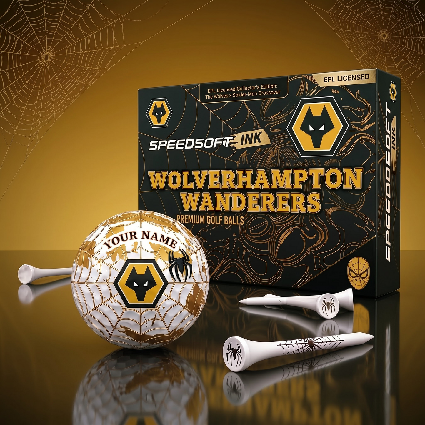 WOL X PREMIUM EPL SPIDER EDITION SPEEDSOFT GOLF BALL SET