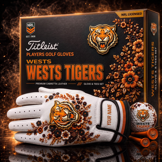 WST X NRL LUXURY PLAYERS GOLF GLOVE GIFT SET  V2