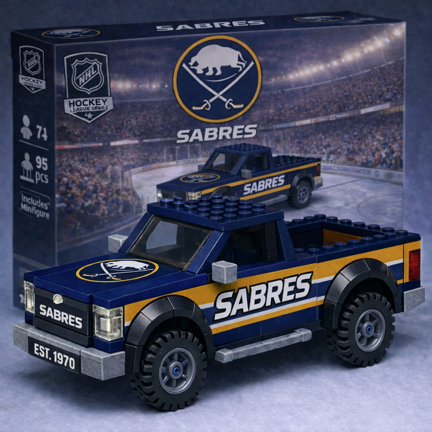 BUF x NHL Building Blocks Truck Toy Set V2 DatND DVT